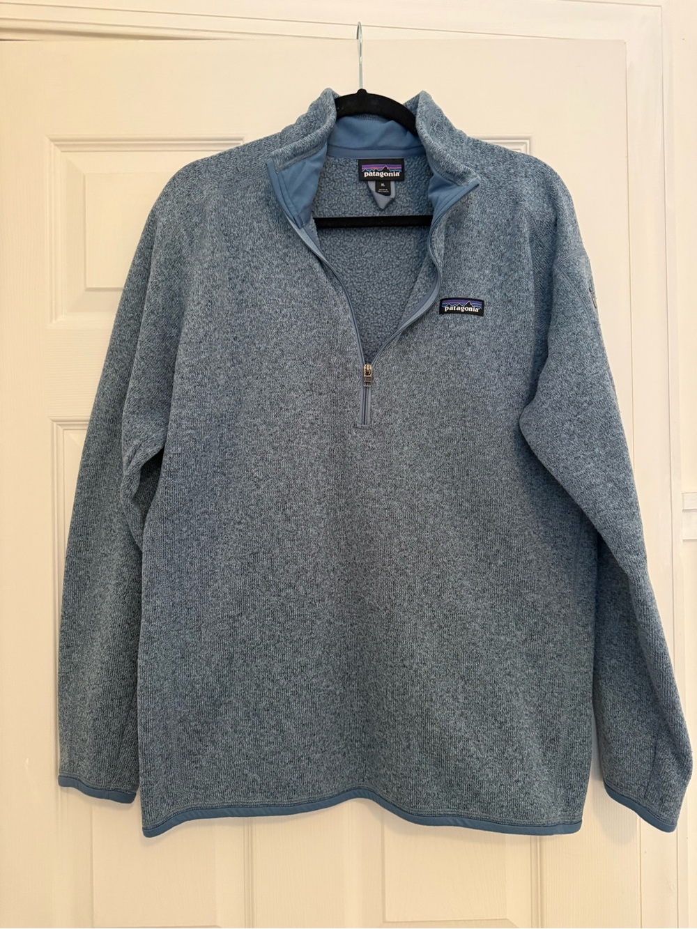 Patagonia Women’s Light Blue Quarter-Zip Fleece Pullover